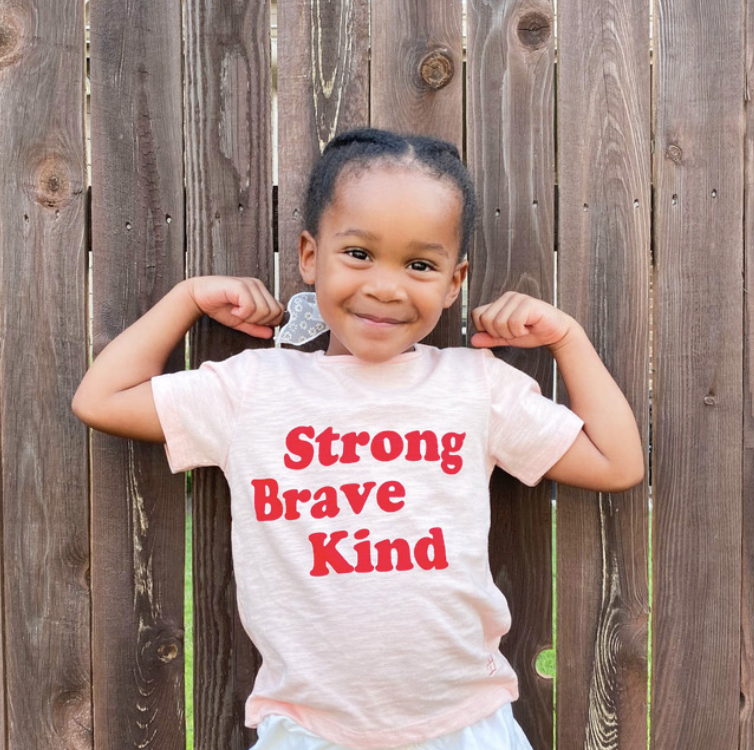 strong brave kind t-shirt