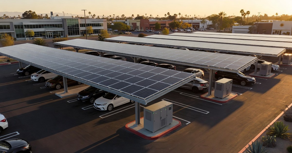 How Commercial Solar Carports and Battery Storage Turn Parking Lots into Revenue Assets for California Properties
